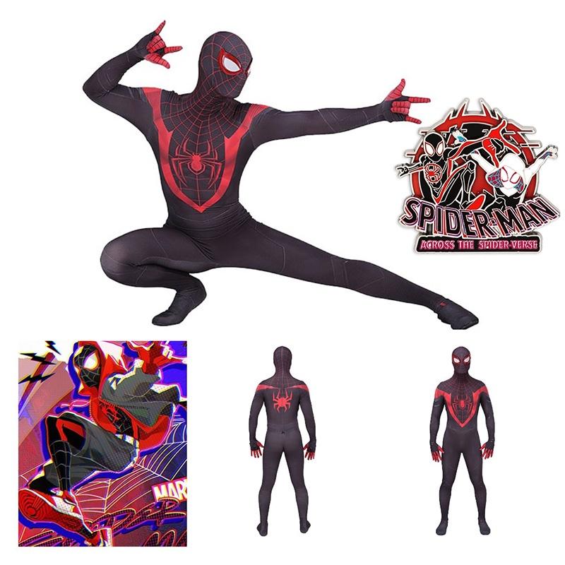 Spider-man Across The Spider-verse Kostüm Für Ps5 Miles Morales Schwarzer Body