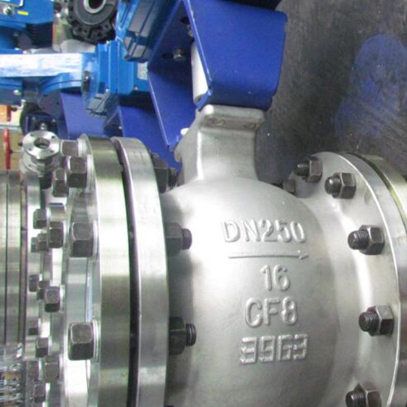 VQ671F-16C Stainless Steel Electric Flanged Pneumatic V-Port Control Ball Valve DN100
