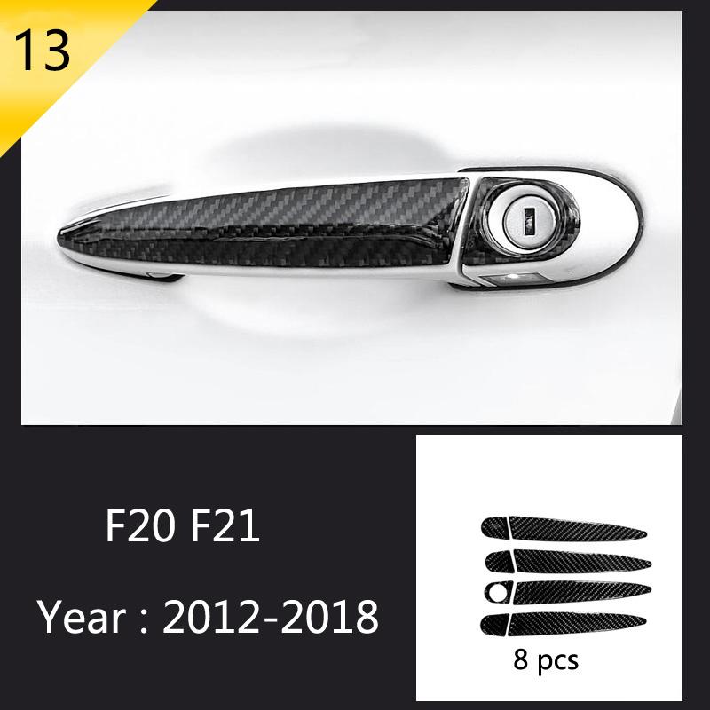 For BMW 1 2 Series F20 F21 F22 F23 Carbon fiber Car Control CD Panel Cover Trim Air conditioning Outlet Frame Decoration Sticker LNYCP1