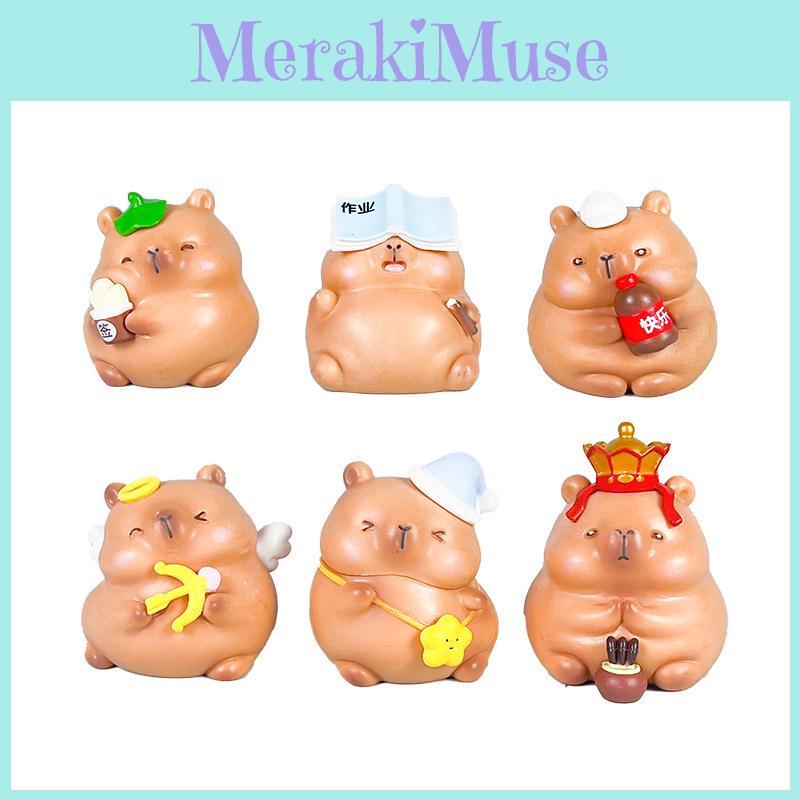Capybara Pvc Figure With Assembleable Elements For Gift Buyers