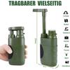 Outdoor Wasserfilter Tragbar Camping Wasserreinigung Entfernt 99,99% der Bakterien für Camping Wandern Notfall Angeln Survival