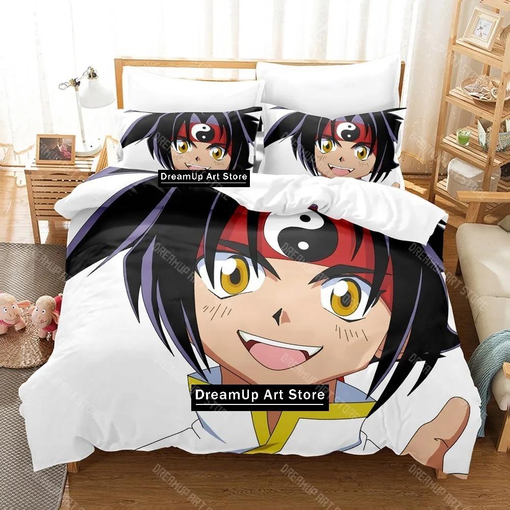 Cartoon Beyblade Burst Bedding Set Quilt Cover Bed Cover with Pillowcase Twin Single Queen King Size Boys Adult Home Textile