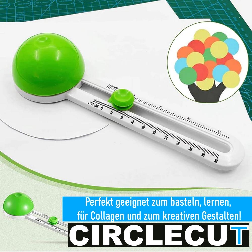 CIRCLECUT Kreisschneider Papier Zirkelschneider Rundschneider mit Ersatzklingen
