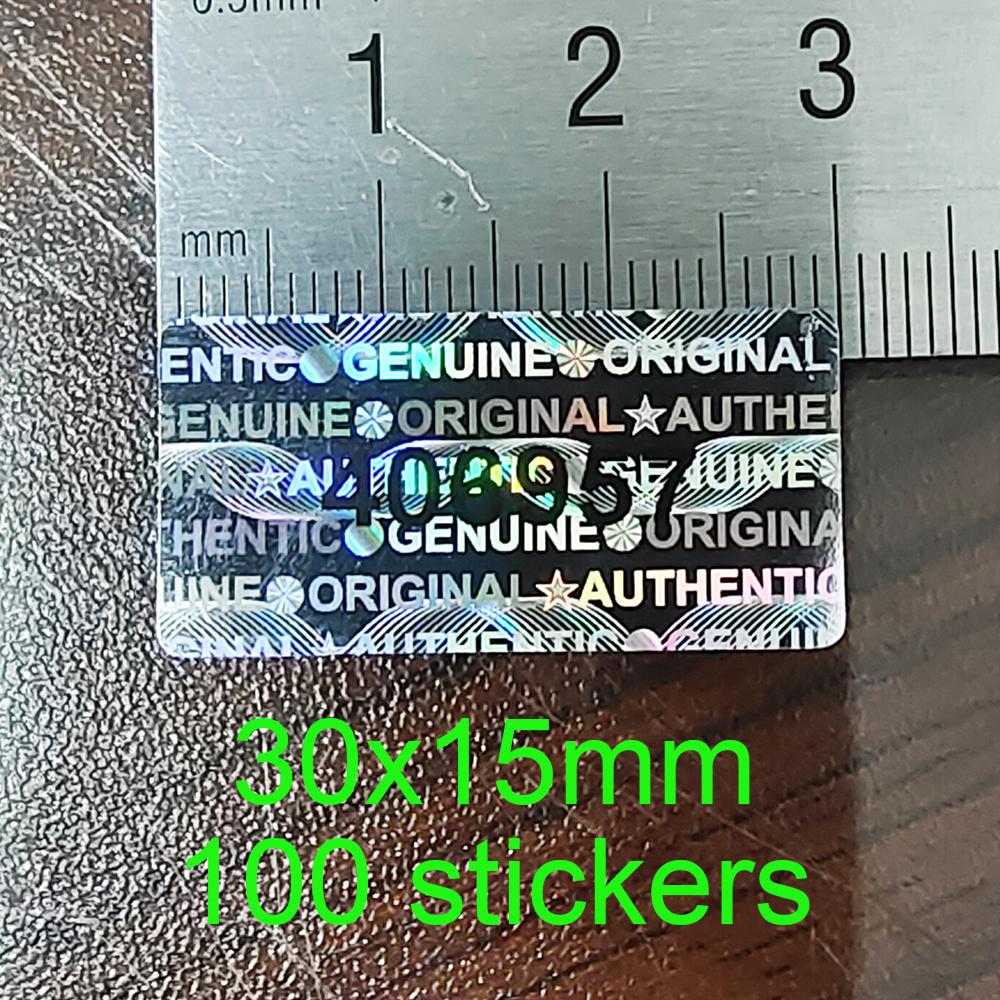 Hologram Security Seal Tamper Evident Removal Proof Packing Label Serial Number VOID Left Open Evidence Anti-fake Laser Sticker