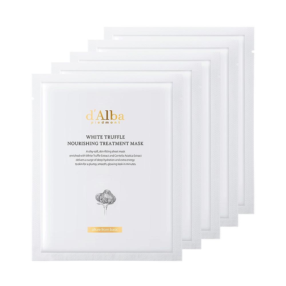 d'Alba White Truffle Nourishing Treatment Mask Intensive Hydrating & Firming 25ml X 5ea Korean Skincare Sheet Mask