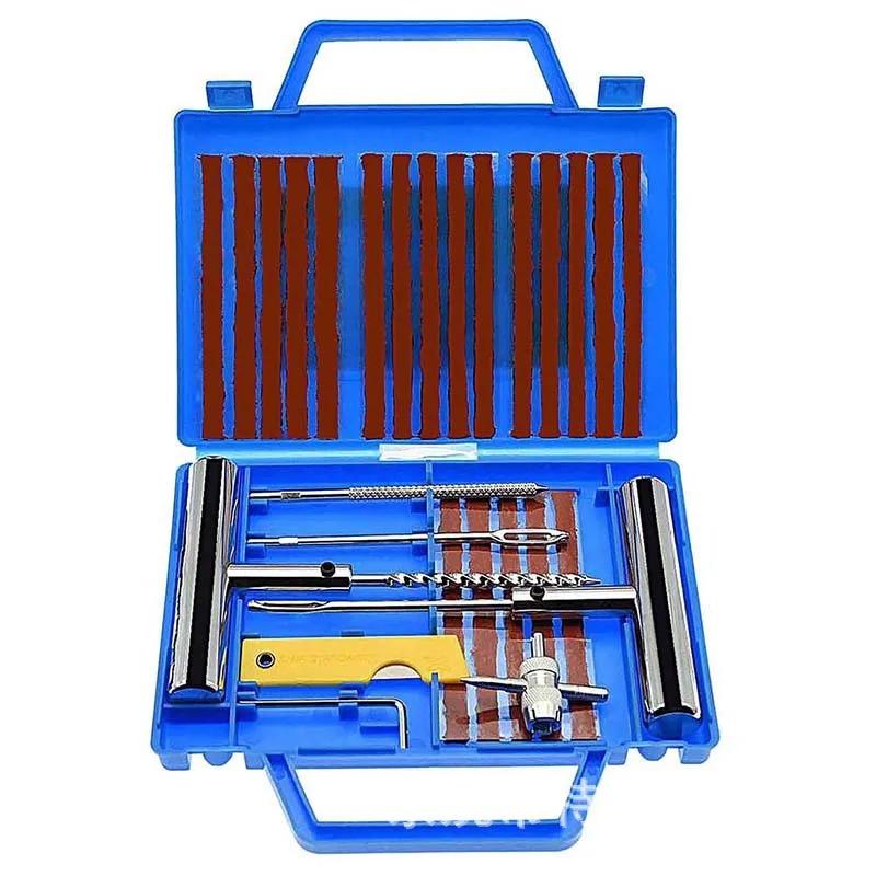 Universal Tire Repair Tools,12/18/22/29pc Heavy Duty Tire Plug Kit To Fix Punctures and Plug Flats Patch Kit for Car Motorcycle