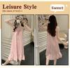 2026 Summer Women's Cloud Cotton Nightgown with Chest Pads, Princess Style Camisole Loungewear.
