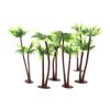 Pots Mini Craft Bonsai Decoration Leaf Miniature Coconut Palm Tree Artificial Plants Micro Landscape