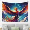 Colorful Majestic Phoenix Tapestry Decoration Art Aesthetic Tapestries for Living Room Bedroom Home Wall Cloth Wall Hanging
