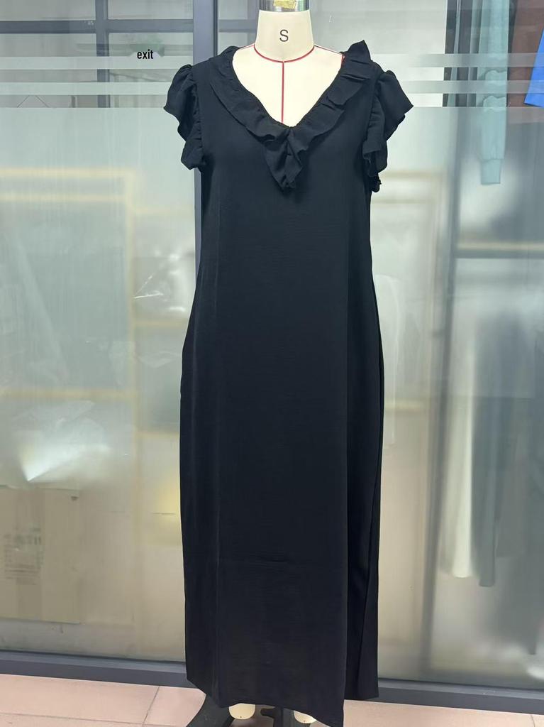 2026 Spring/Summer Bohemian Batwing Sleeve Floor-Length Dress