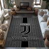 Juventus Personalized Text Floor Mat Perfect for Hallway Decorate Room Living Rooms Game Room Anti-slip Rug Decorate Offices