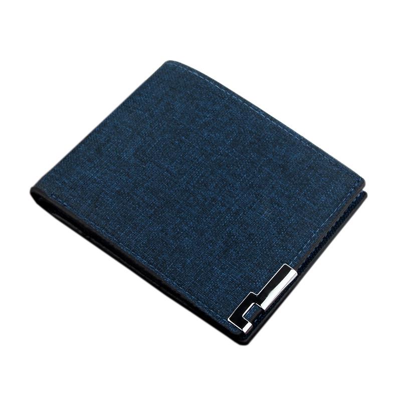 Men's Casual Canvas Money Clip Wallet