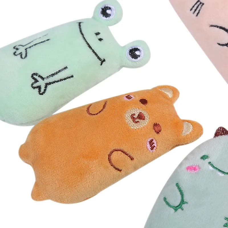 1pcs Catnip Plush Cat Toy Oval Plush Puppet Toys Cat Throwing Toys Plush Puppet Toys Pet Cat Accessories