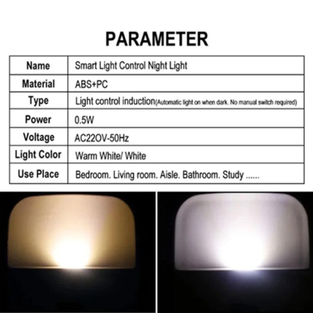 LED-es éjszakai fény vezeték nélküli fényérzékelős vezérlés Alkonyattól hajnalig éjszakai lámpák baba gyerekeknek ágy melletti hálószoba folyosói lámpa