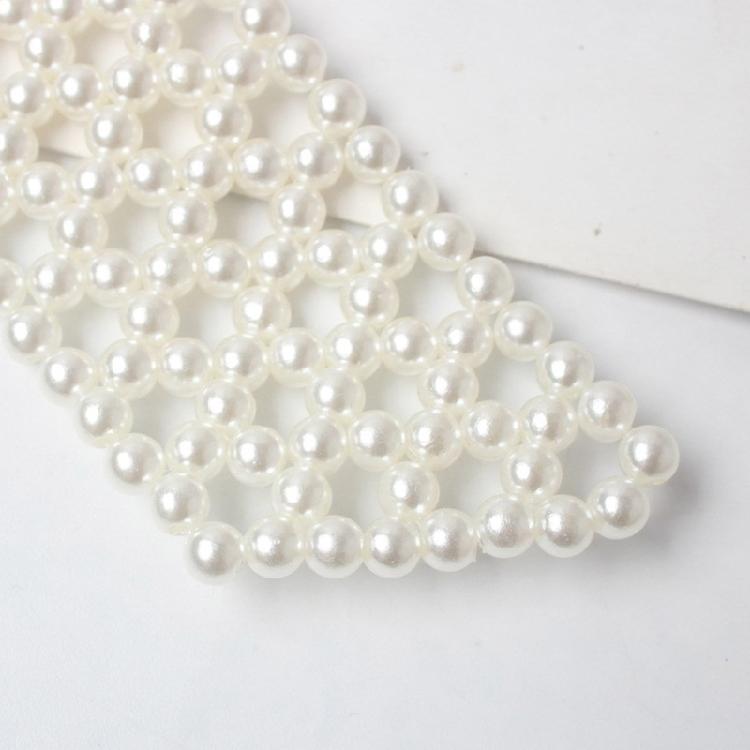 Elegant Pearl Necktie Unique Pearl Necklace for Girl and Women Social Gatherings