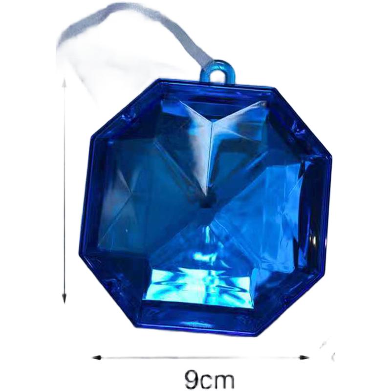Starry Azure Christmas Tree Ornament Simulated Plastic Gemstone Holiday Xmas Tree Decoration Home Xmas Party Supplies