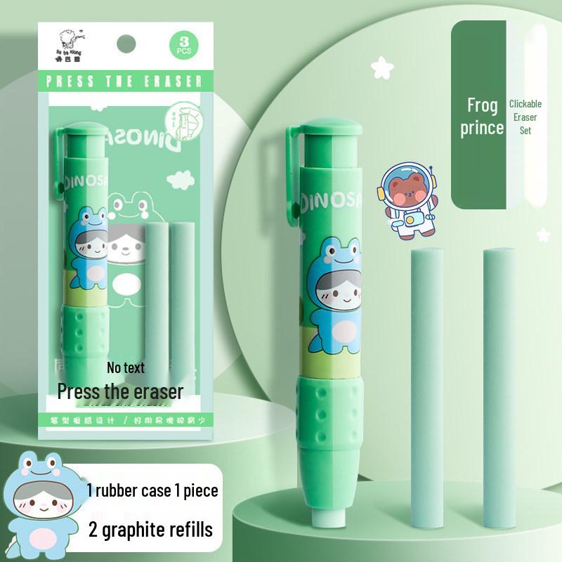 Newly Upgraded Capybara Push Eraser with Cute Sponge Cover - Leaves No Marks