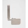 Lululemon Dual Pouch Wristlet Downtown Tan Vapor Silver