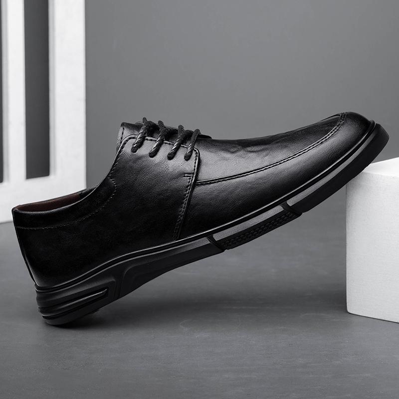 Модные мужские туфли на шнуровке — фото 5