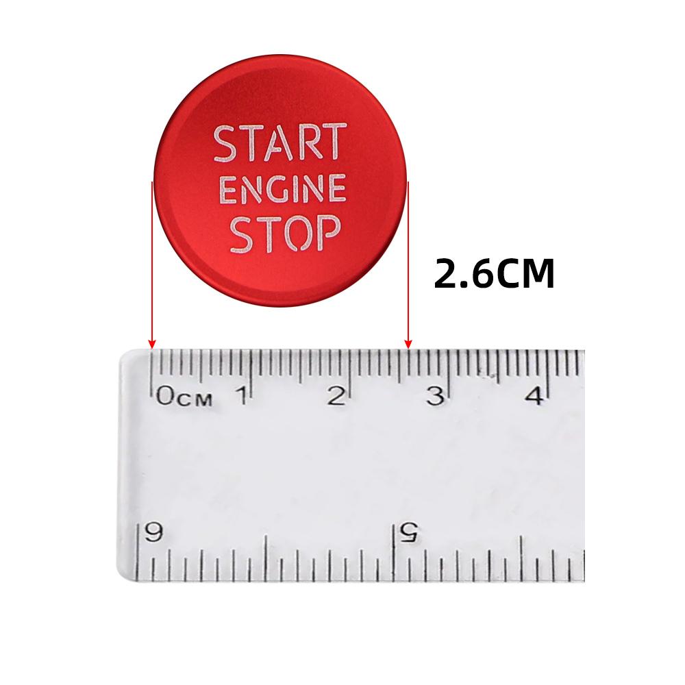 Aluminum Alloy Car Engine Start Stop Ignition Button Ring Cover Sticker for Peugeot 5008 3008 408 508 2008 308 4008 Accessories