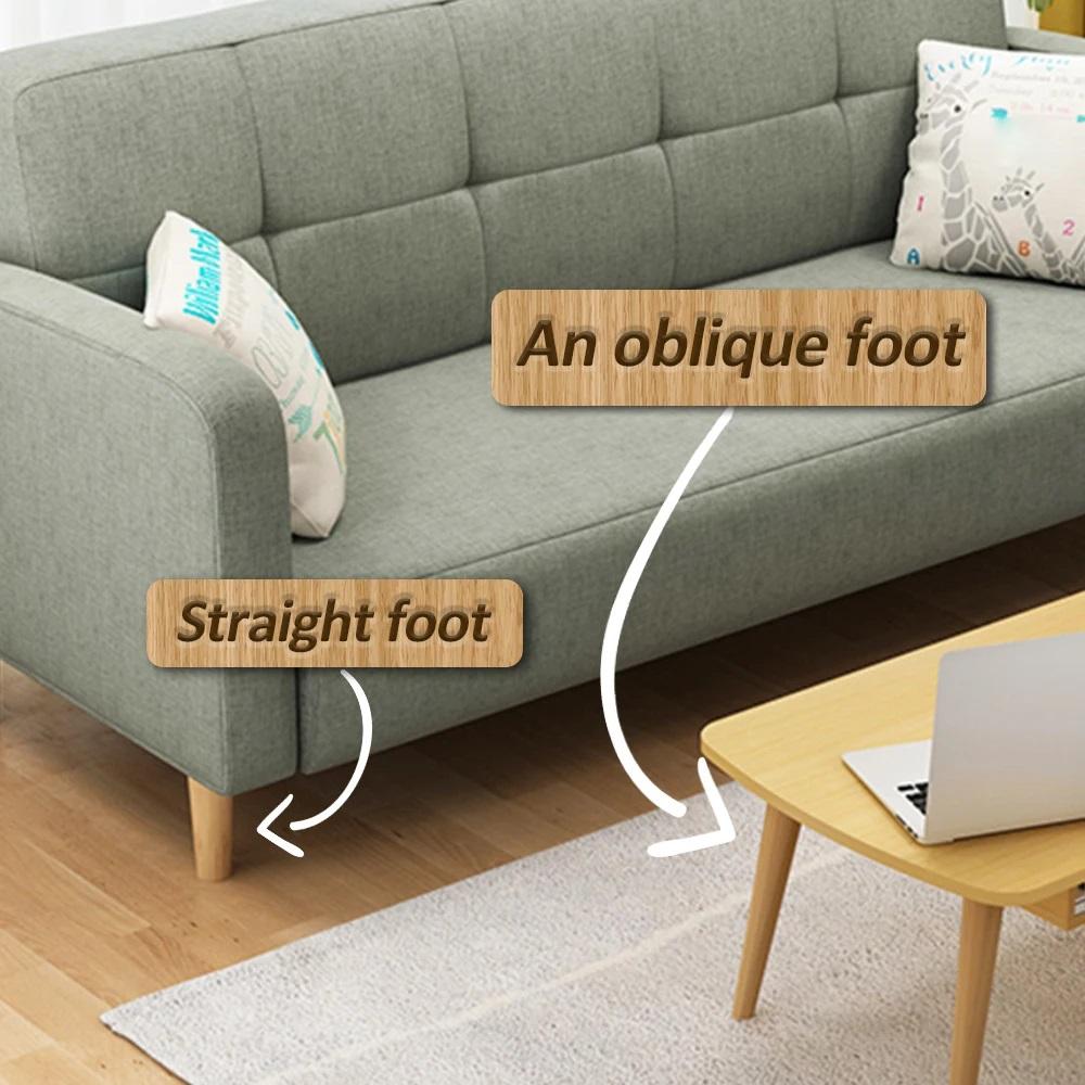 4 Set  Height Wood Furniture Legs 8/15/20cm Straight Angle Furniture Feet Home Office Sofa Table Chair Legs