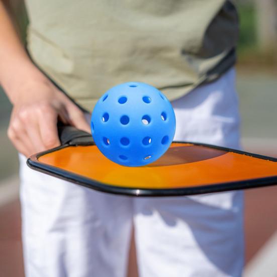 4Pcs 74MM 40-Holes Pickleball High Tournament Training PE Indoor Outdoor Bounce Visibility Pickleball Practice Ball