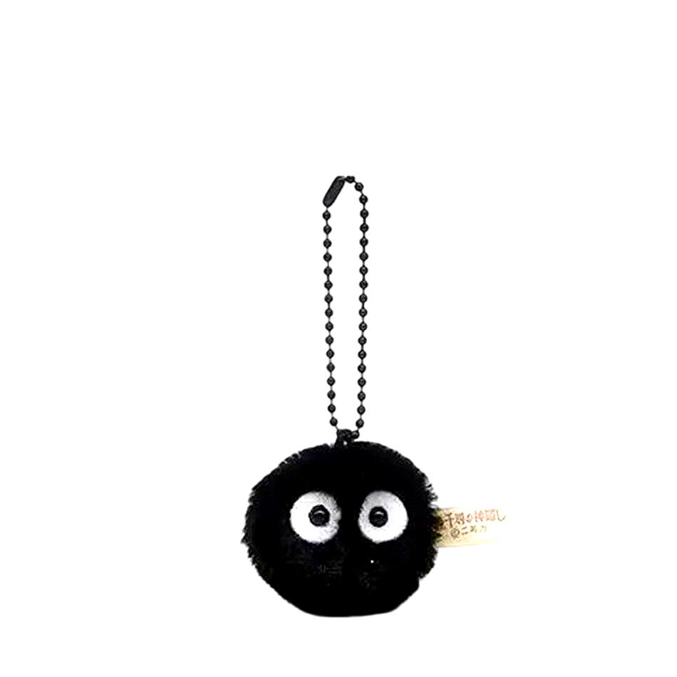 

10/50pcs Pet Play Coal Ball Figurines Keychains Accessories Cute Plush Black Coal Ball Cartoon Bag Pendants