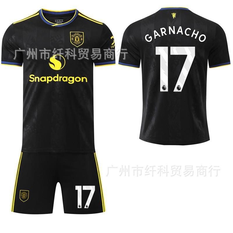 2526 Man L Red Devils Black Away Cunha 8B Fei Football Shirt M United Mbomo #20