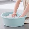 Camellia Large Thickened Plastic Laundry Basin with Washboard, 2-Pack