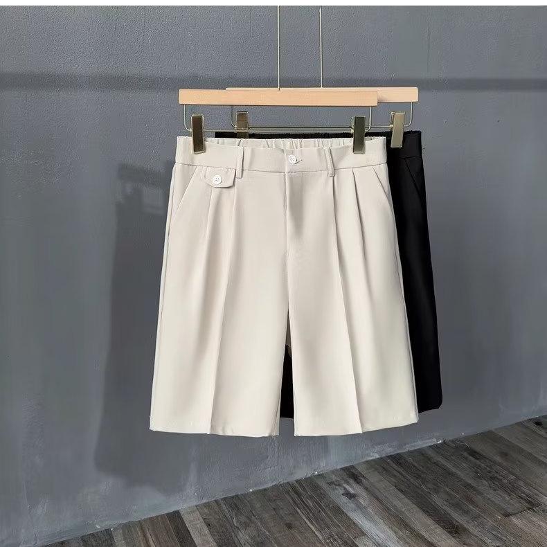 Men's Trendy Loose-Fit Summer Breathable Shorts - Stretchy Streetwear Casual Straight-Leg Suit Pants