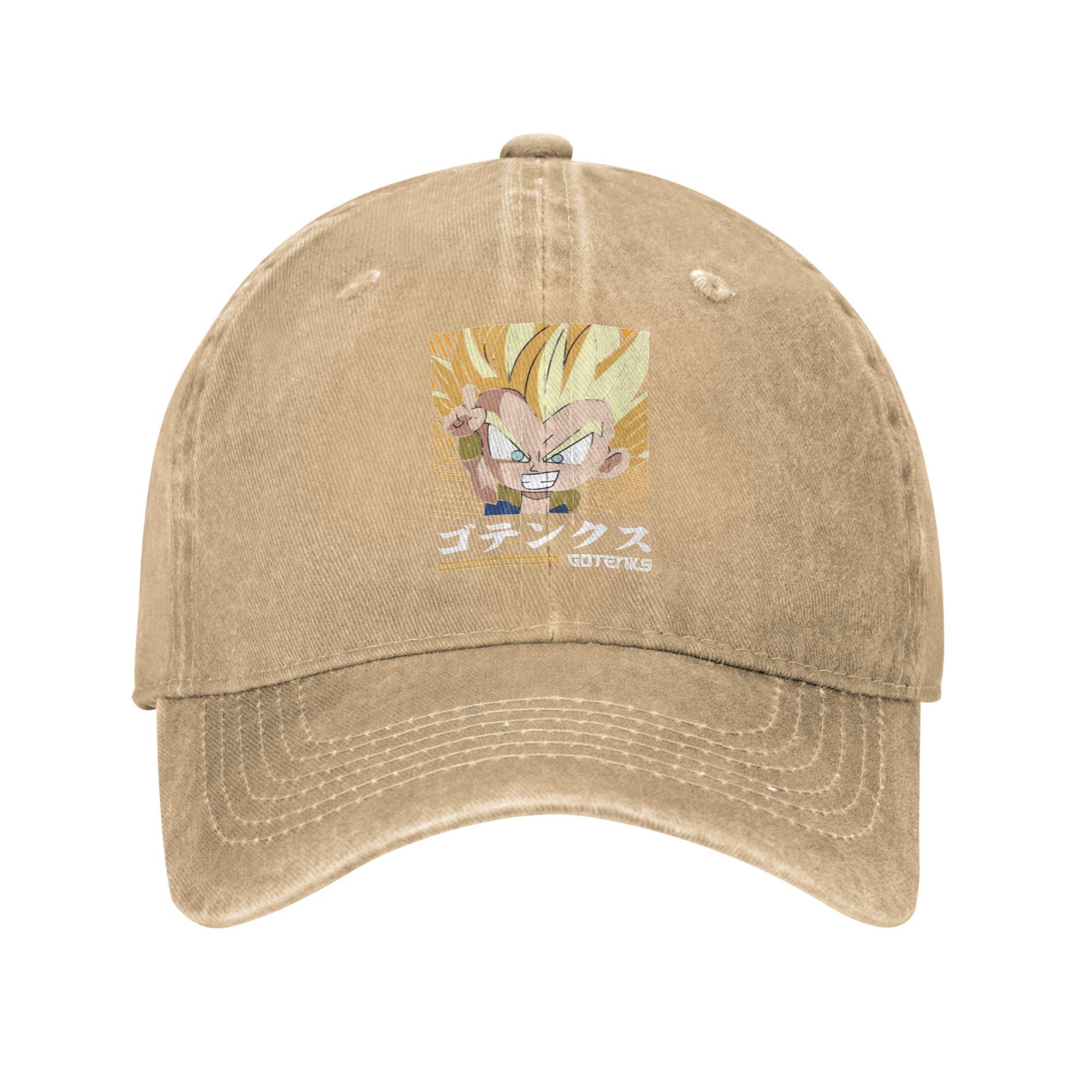 

Dragon Ball Gotenks’ Fusion Fun Baseball Cap Vintage Distressed Denim Snapback Cap Unisex Summer Unstructured Soft Hats Cap One Size хаки