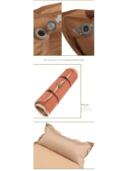 Double Camping Inflatable Mattress Pad for Tent or Home