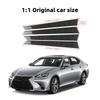 Carbon Fiber Auto Door Panel Protector Decoration Strips For Lexus GS GS250 GS350 L10 2012-2019 Car Sticker Interior Accessories.