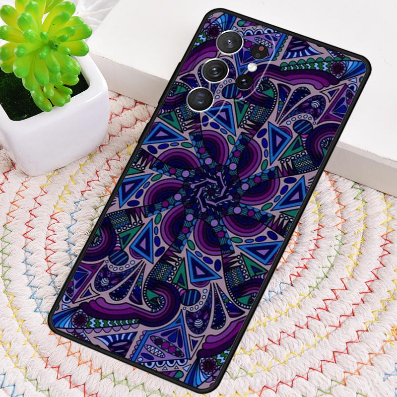 Bohemian Stil Handyhülle für Samsung Galaxy note 10 pro S26 Ultra S23 S24 FE S25 S21 S22 PLUS stoßfest Hülle