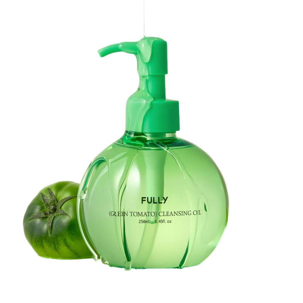 FULLY Green Tomato Cleansing Oil 250ml Deep Pore Cleansing BHA Blackhead Remover Sebum Control Gentle Exfoliating K-Beauty