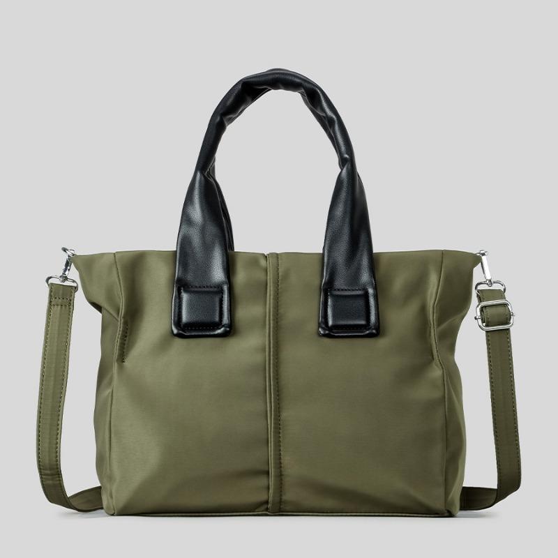 Simple Commuter Style Tote Bag Waterproof Nylon Large Capacity Tote Bag Women's Crossbody Shoulder Bag