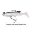 5pcs Soft Body Sinking Swimbait T Tail Soft PVC Bass Lure Trout Bait for Saltwater Freshwater Fishing