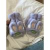 Gloves for Women In Winter Cute Student Warm Cute Rabbit Flap Cover with Fingers and Write Plush Half Fingers Plus Velvet Riding Bike Anti Freeze