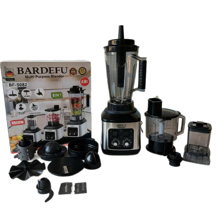 Stalowy blender i sokowirówka 8 w 1 o pojemności 4L z funkcją mielenia mięsa, kruszenia lodu i rozbijania ścian