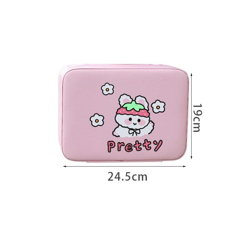 Cartoon Cosmetic Cassette Beautiful Women's Cosmetician Fashion Large Capacity Organizer Women's Storage Bag Cosmetician Bag | Cosmetics & Cases
