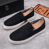 Autumn New Casual Flat Shoes Men's Board Shoes Single Shoes Fisherman Shoes One Pedal Lazy Sailboat Cloth Shoes One Piece