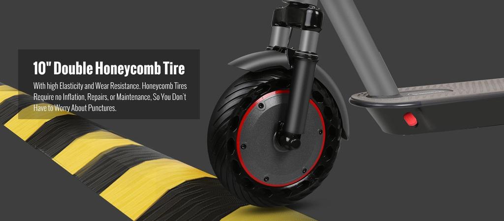 Ny E-scooter N7-MAX 500W Motor 36v12.5ah 35KM/H Maxhastighet 35KM Lång Räckvidd 10 Tum med Stötdämpning APP Escooter