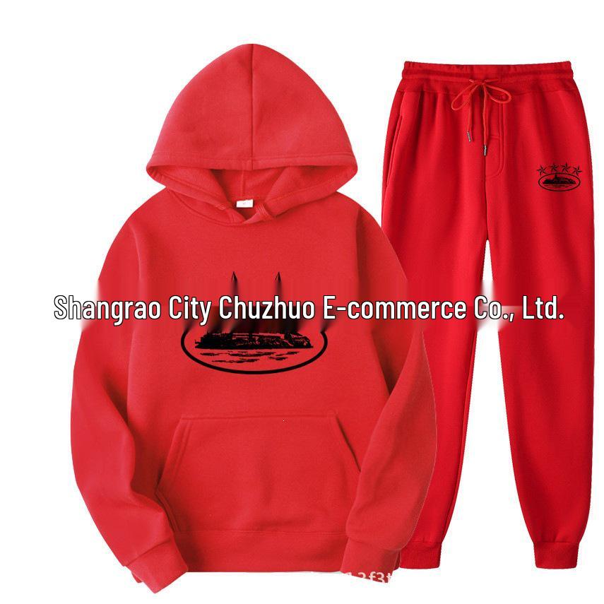 Conjunto de Sudadera con Capucha Trendy Streetwear Unisex Corteiz - Estilo Hip Hop Skate para Mujeres y Hombres