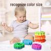 Yiying Cognitive Rainbow Rotating Tower Toy for Toddlers - Educational Geometric Stacking & Spinning Rings