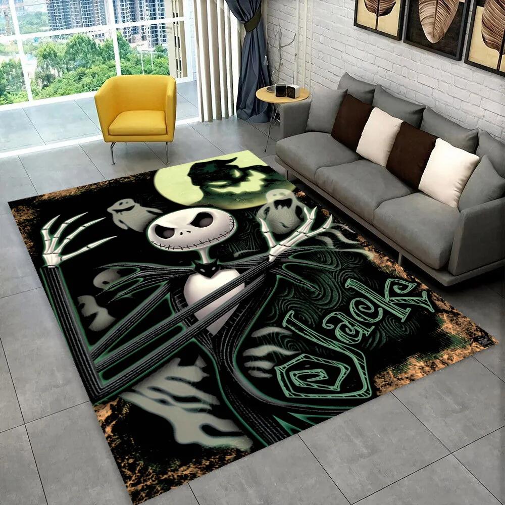 2025 New Christmas Cartoon The Nightmare Before Gift Carpet Rug for Bedroom Living Room Home Sofa Decoration,kid Decor Floor Mat