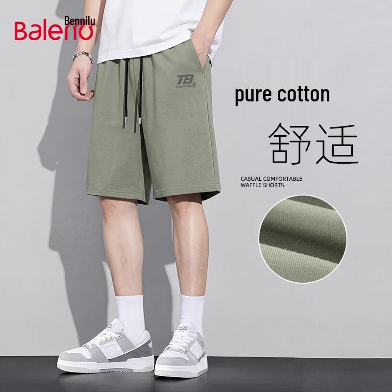 Baleno Men s Heavyweight Pure Cotton Casual Shorts 3XL