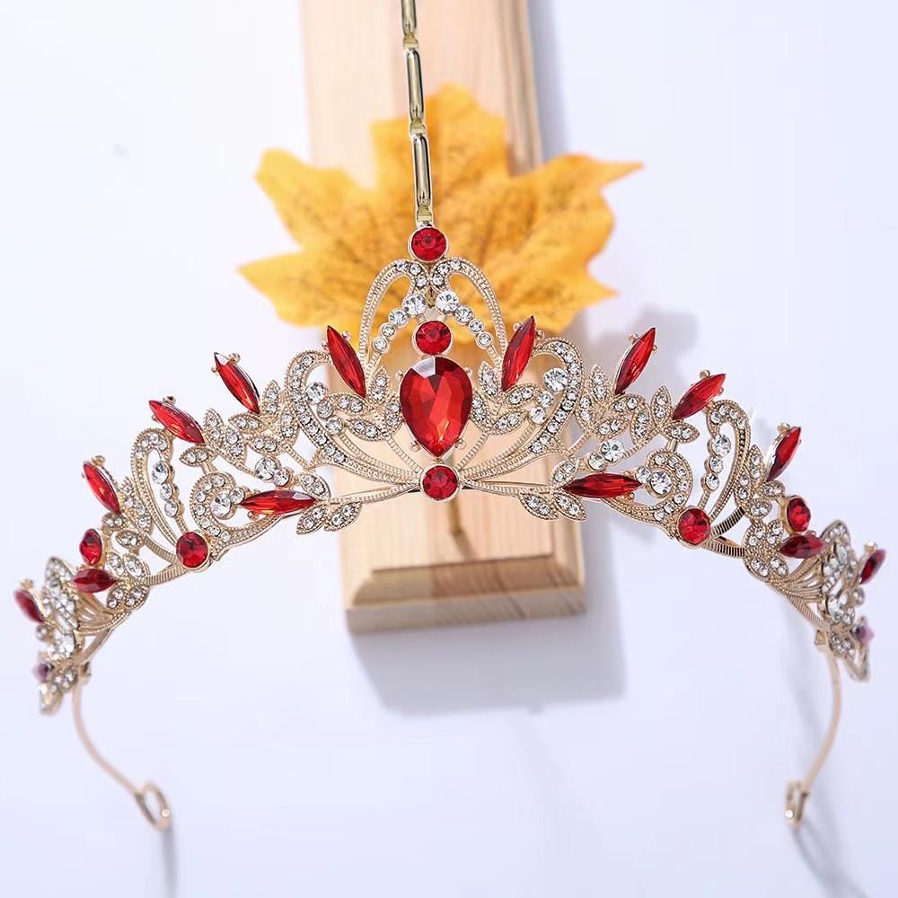 Bridal Accessories Wedding Dress Style Headwear Birthday Party Crown Headband Black High-end Performance Hair Accessories Crown