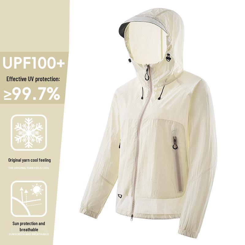 Women's Lightweight UV Protection Hooded Jacket - Quick Dry, Breathable, Ice Silk Summer Sun Shield