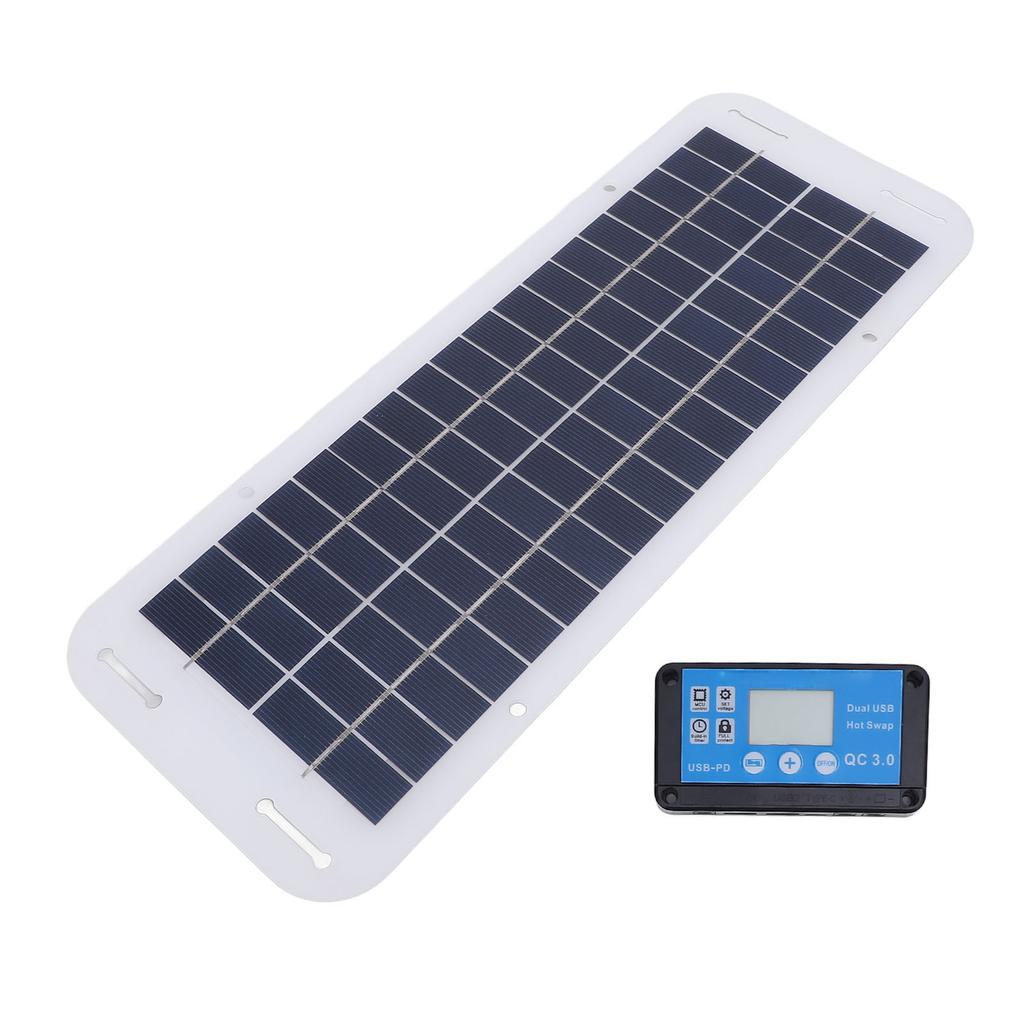30W Solar Panel Kit Polycrystalline Silicon Solar Charger Panel Blue 100A Charge Controller 18V Ciga