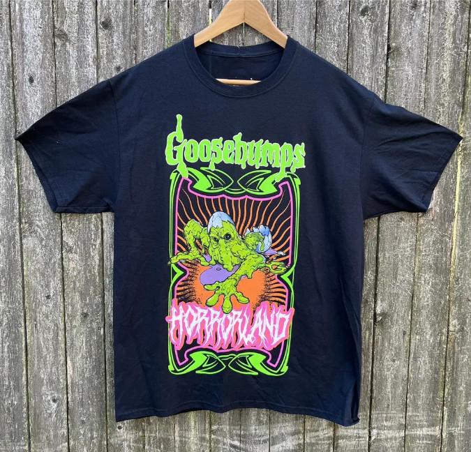 Goosebumps HorrorLand Tee Vintage 90s Horror Graphic T-Shirt S-5XL L